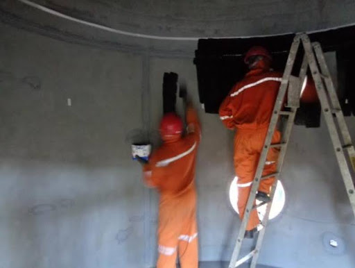 Início da aplicação Belzona 5811.
